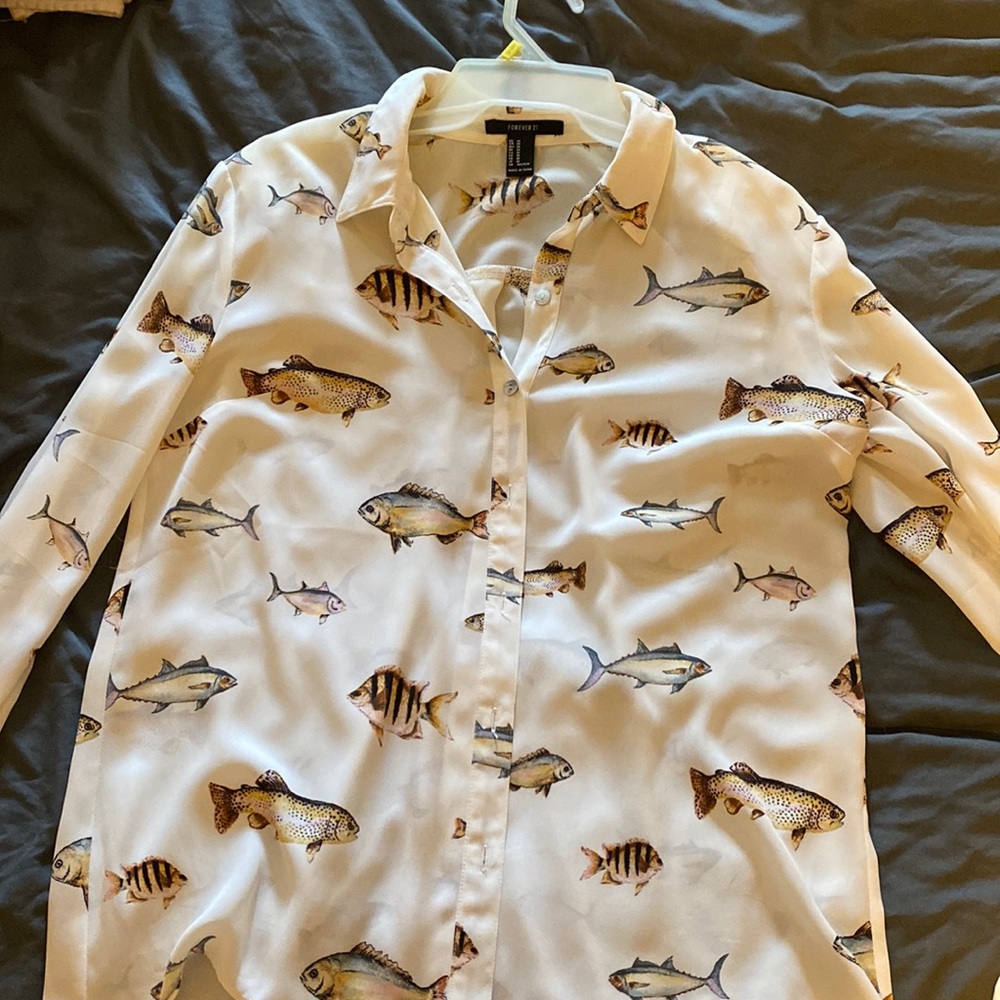 Fish Button Up